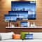 Designart - Night New York City Mirrored - Cityscape Canvas Art Print